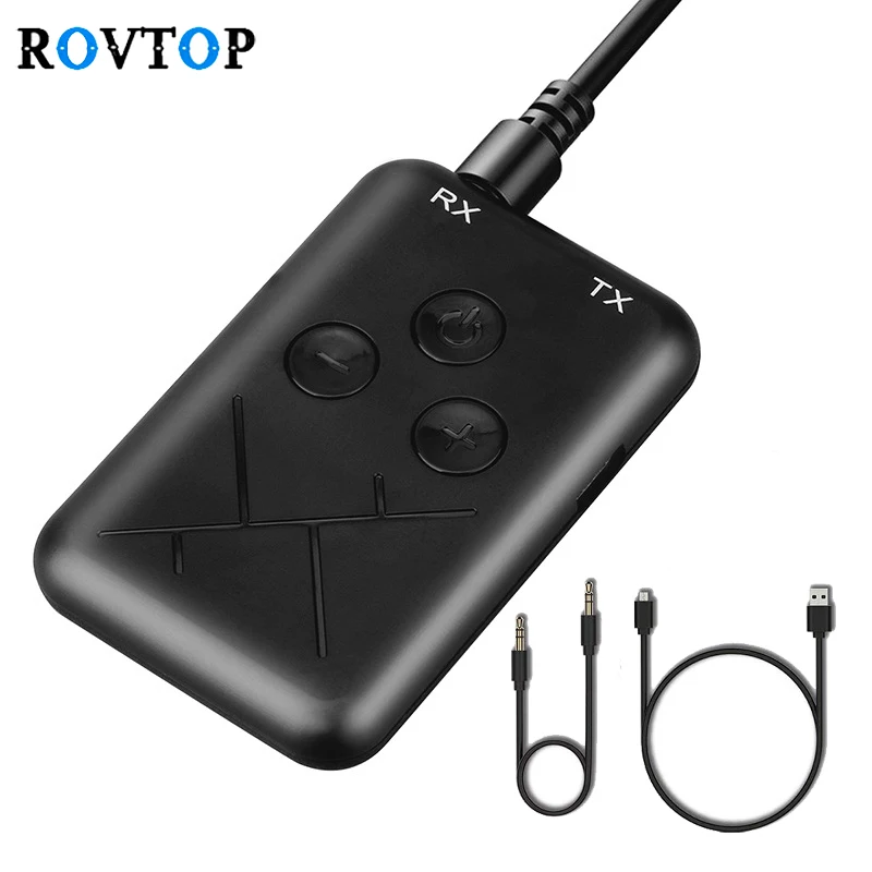 Rovtop 2 в 1 беспроводной Bluetooth 4 передатчик приемник адаптер 3 5 мм стерео аудио Музыка