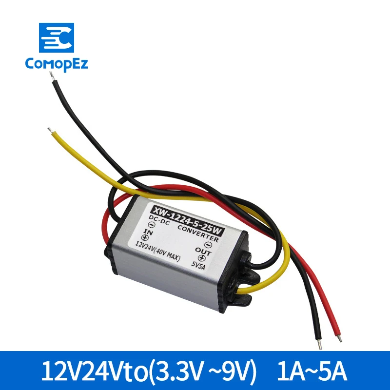 12V/24V to 3.3V 3.7V 4.2V 5V 6V 7.5V 9V DC Converter Input Car Boat Step Down Power Supply Step-down Module | Обустройство дома