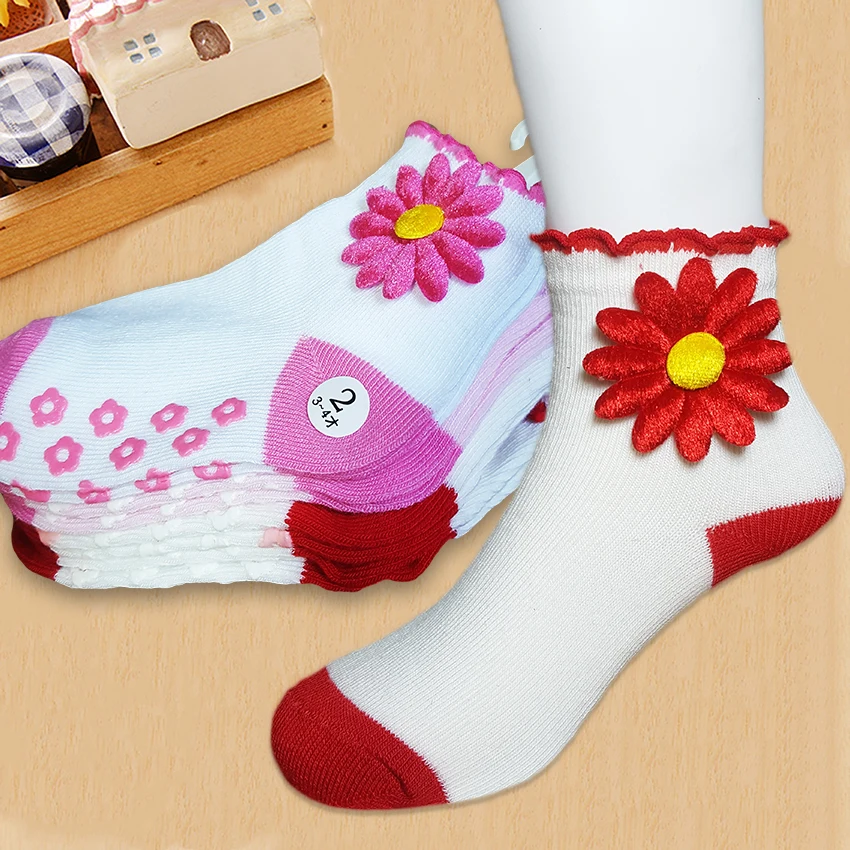 

Promotion 2 pair Cotton Winter Animal Children Socks Baby Soft bed Sock +AGE 0-4,Indoor floor antiskid stereo socks,