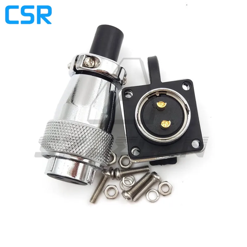 Водонепроницаемые 2 контактные штекерные и гнездовые разъемы