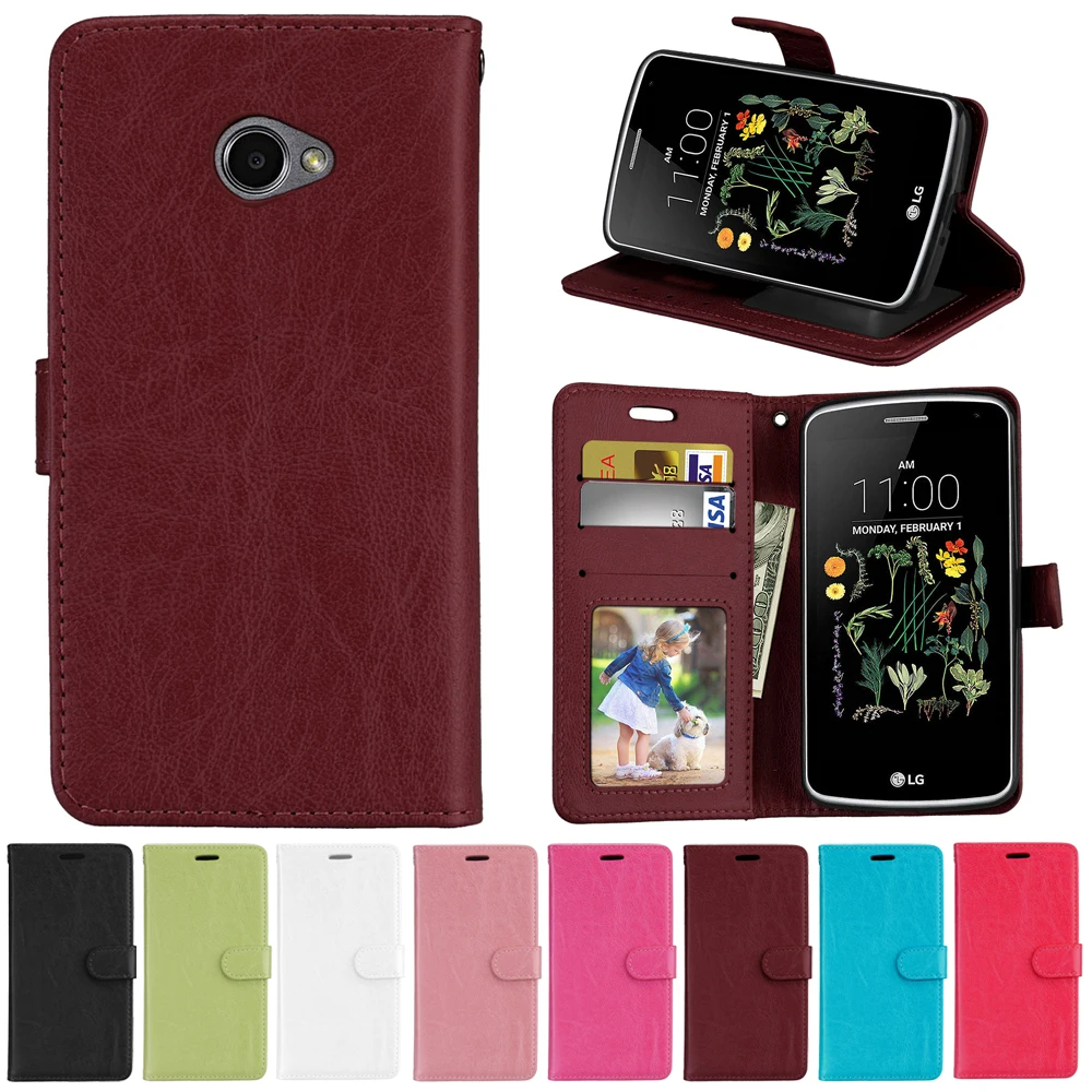 Защитный чехол для LG K5 X220 X220DS 5 0 дюймов K Роскошный Ретро из искусственной кожи