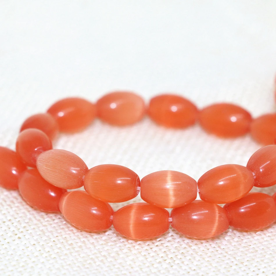 Модные полудрагоценные камни прозрачные красные оранжевые рисовые опаловые