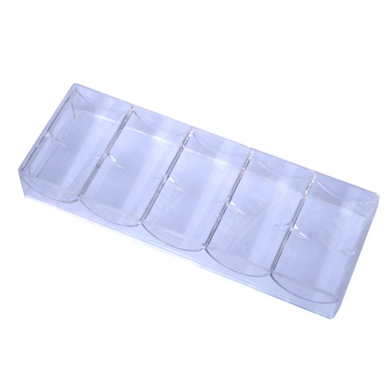 100pcs-емкость покер лоток для чипсов коробка хранения казино чип-Контейнер Чехол