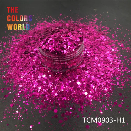 TCM0903-H1 50g TCT-193 Шестигранная форма, массивный микс, металлический цвет, блеск для ногтей, для дизайна ногтей, сделай сам, украшение, боди-арт, макияж, FacePainting, ручная работа, сделай сам - Цвет: TCM0903-H1 50g