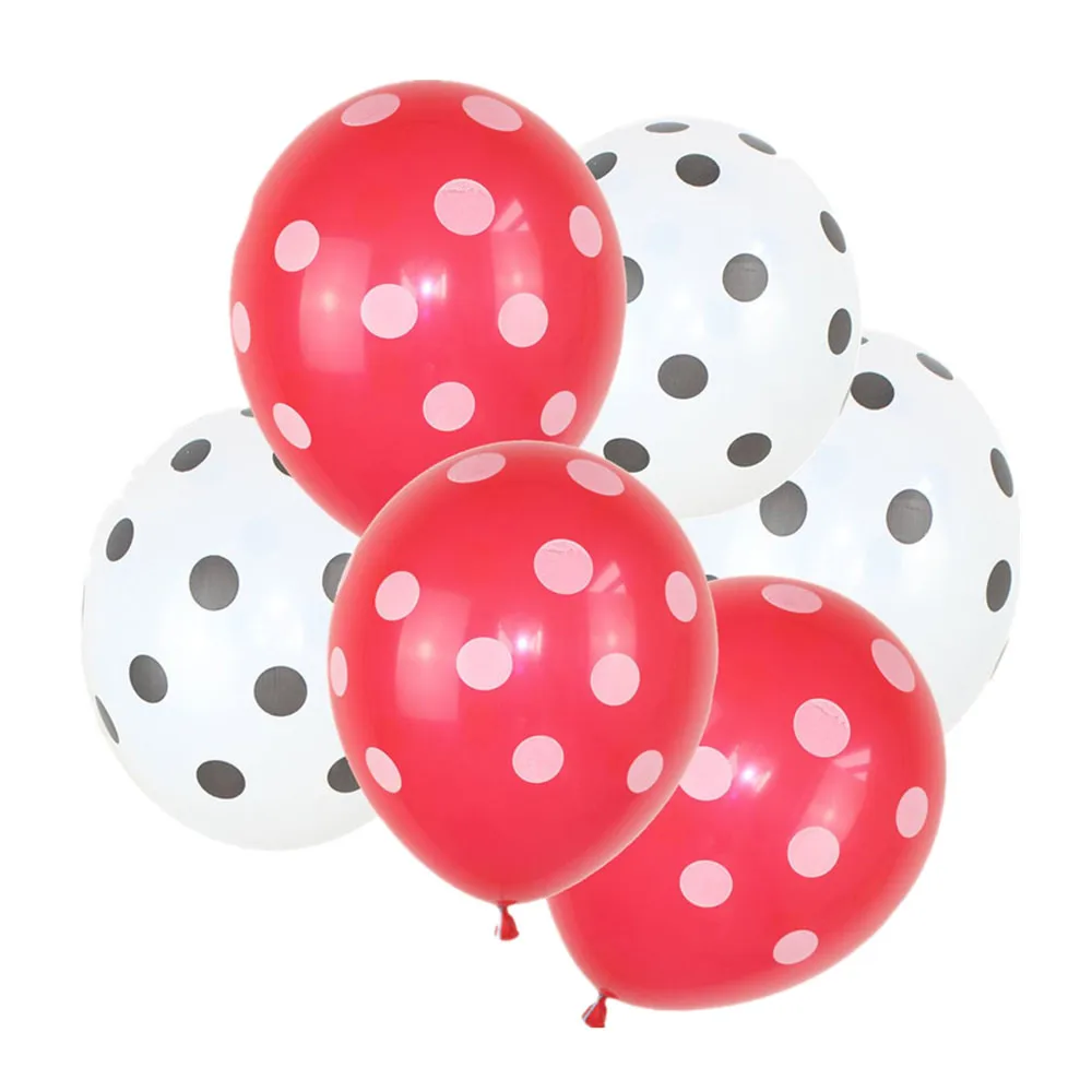 32 шт божья коровка в горошек латексные шары шарики свадебные украшения 6