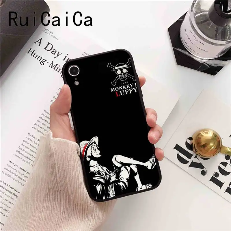 Ruicaica японский аниме коллаж одна деталь Луффи Новинка чехол для телефона Fundas iphone 8