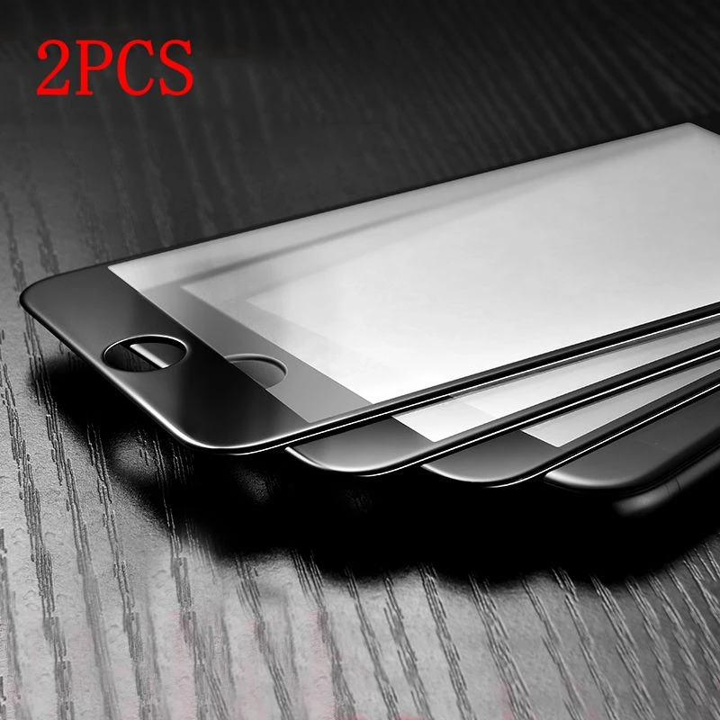 Закаленное стекло с полным покрытием для iPhone 7 2 шт. защитная пленка экрана Plus |
