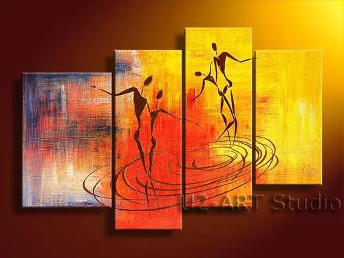 

Abstract Group paintings,modern art,decoration,handicraft,dance,painting for furniture GP33