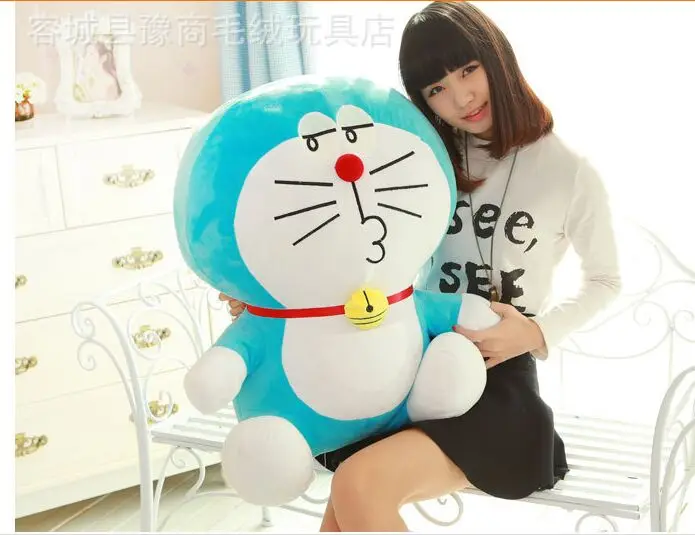 

Бесплатная доставка, мягкая игрушка Doraemon, Большая 60 см, плюшевая игрушка, мягкая игрушка, подушка, подарок на день рождения h463