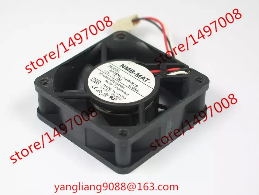 NMB-MAT 2408NL-04W-B29 T50 DC 12V 0.09A 60x60x20 мм вентилятор охлаждения сервера
