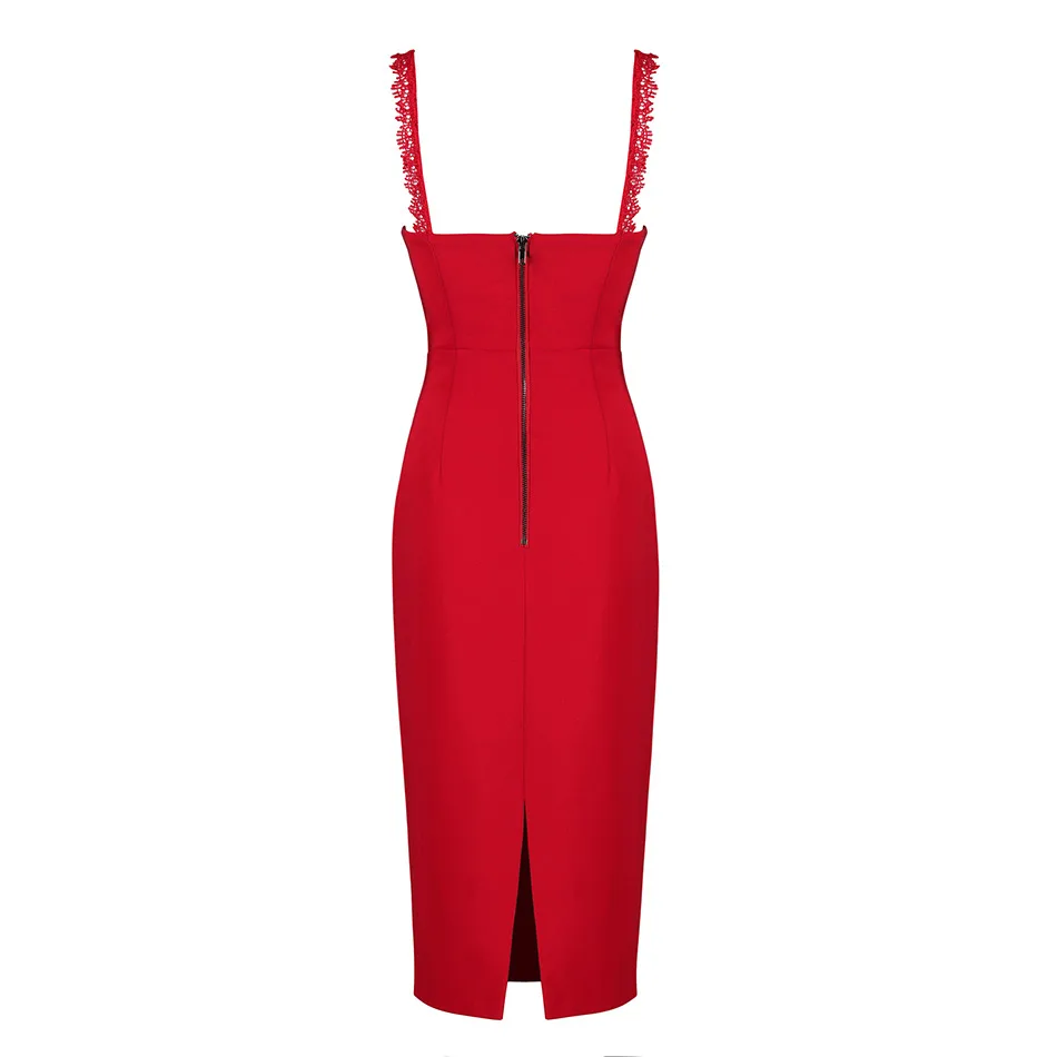 Seamyla 2019 New Women Celebrity Party Dresses Sexy Sleeveless Bodycon Clubwear Black Red Vestidos Knee Length Runway | Женская одежда