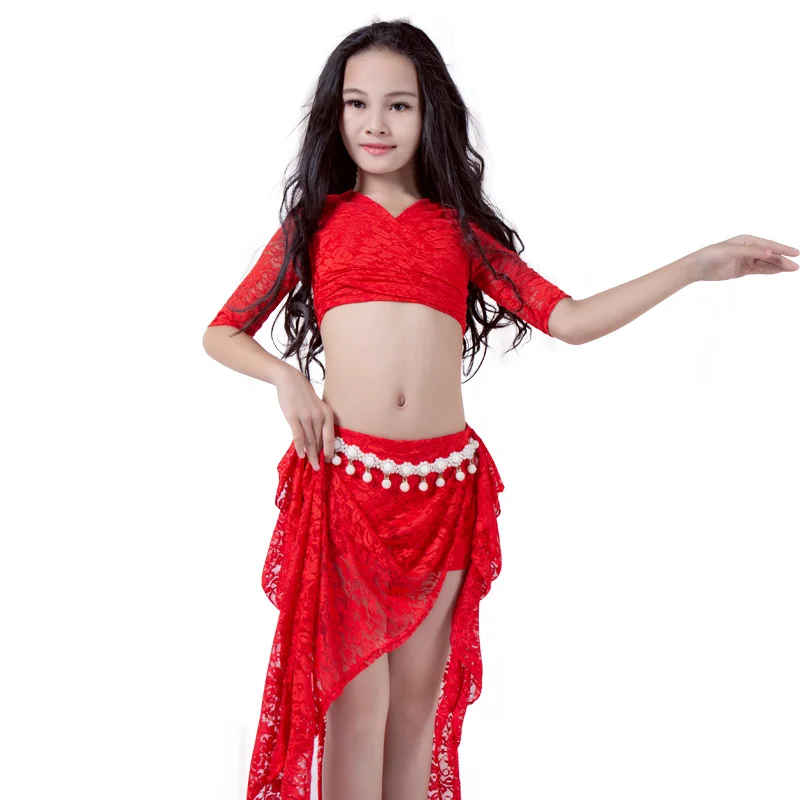 2019 Oriental BellyDance Costumes For Kids/Child/Girls Sexy Lace Modal Belly Dancing Suits Clothes Stage Performance DWY1044 |