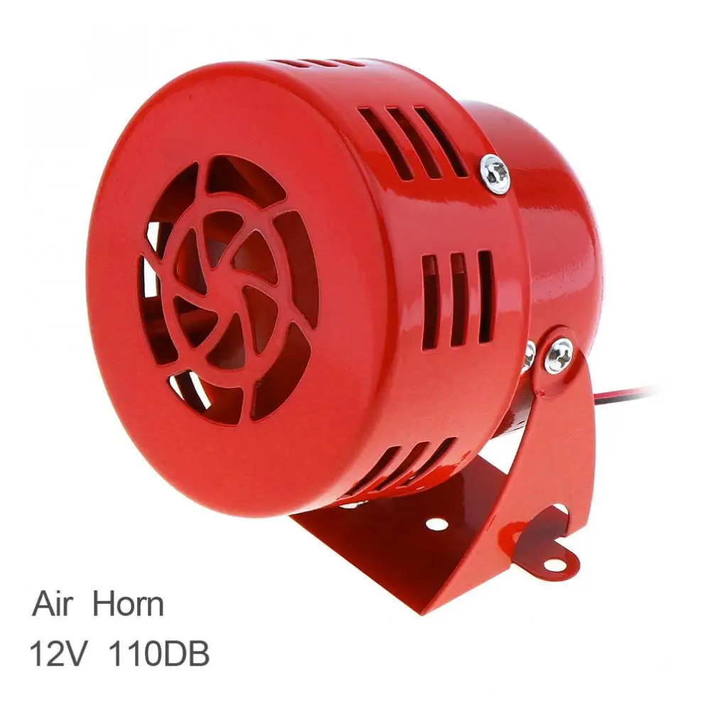 Прочный 12V 110dB Красный Автомобильный мотоцикл рога воздушный налет сирены Рог