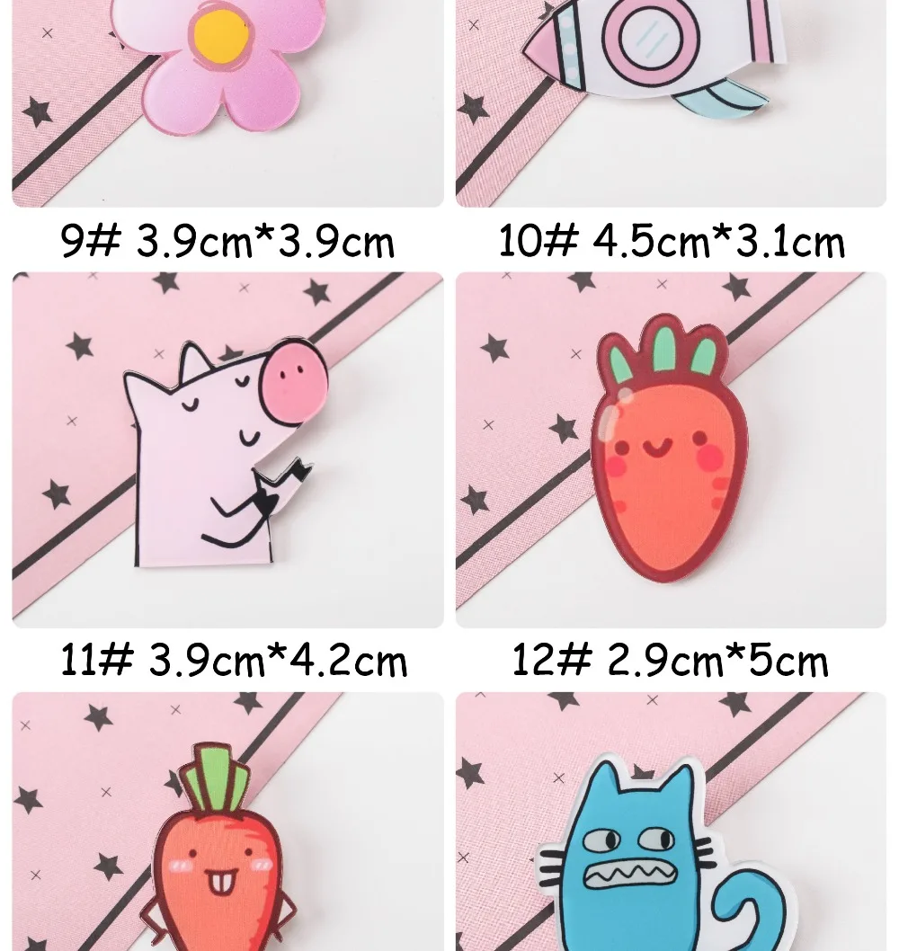 1PS микс Фрукты девушка животное мультфильм иконы на булавке Kawaii значок bacgets на рюкзак значки на одежду акриловые значки Z47