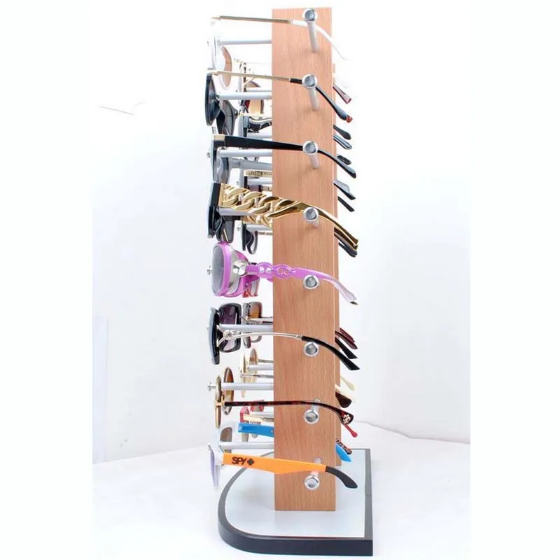 

Free Shipping Jewelry Eyeglasses Eyewear Sunglasses Storage Display Organizer Stand Rack 10 pairs wood grain