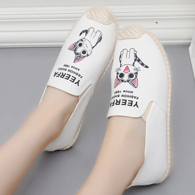 Cresfimix zapatos de mujer женские светильник вес Весенняя парусиновая обувь без застежки