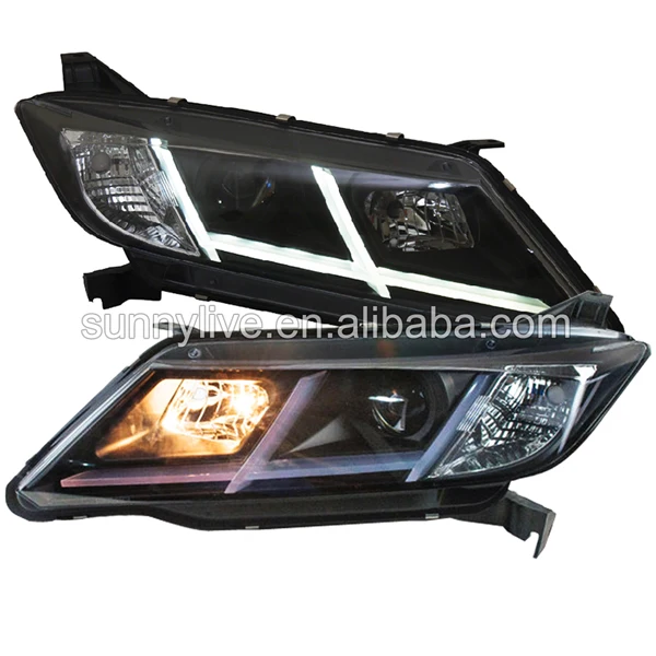 

LED headlight For City for grace for Ballade LED Angel EyesHead Lamp 2015-UP