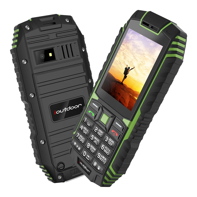 Ioutside T1 прочный мобильный телефон водонепроницаемый IP68 Ударопрочный FM радио 2 sim-карты светодиодный фонарик GSM русская клавиатура Сотовый телефон