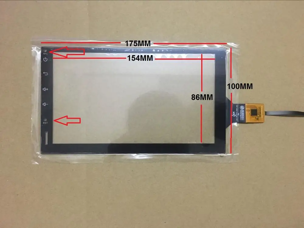 LXH-TPC0013-0021-V3 LXH-TPC0013-0021-V4 7 дюймов емкостный сенсорный экран для gps автомобиля 174 мм* 100 мм Touchsensor стекло