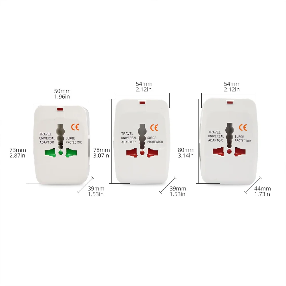 Путешествия гнездо мира универсальный международный AC Мощность адаптер