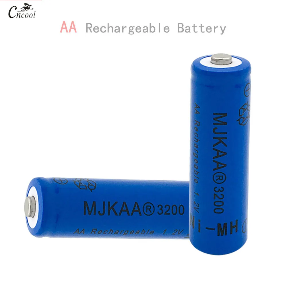 4 шт. АА 1.2В Ni-MH 3200mAh Батарея 2A аккумуляторы перезаряжаемые Ni-MH для дистанционного управления игрушками с LED-подсветкой.