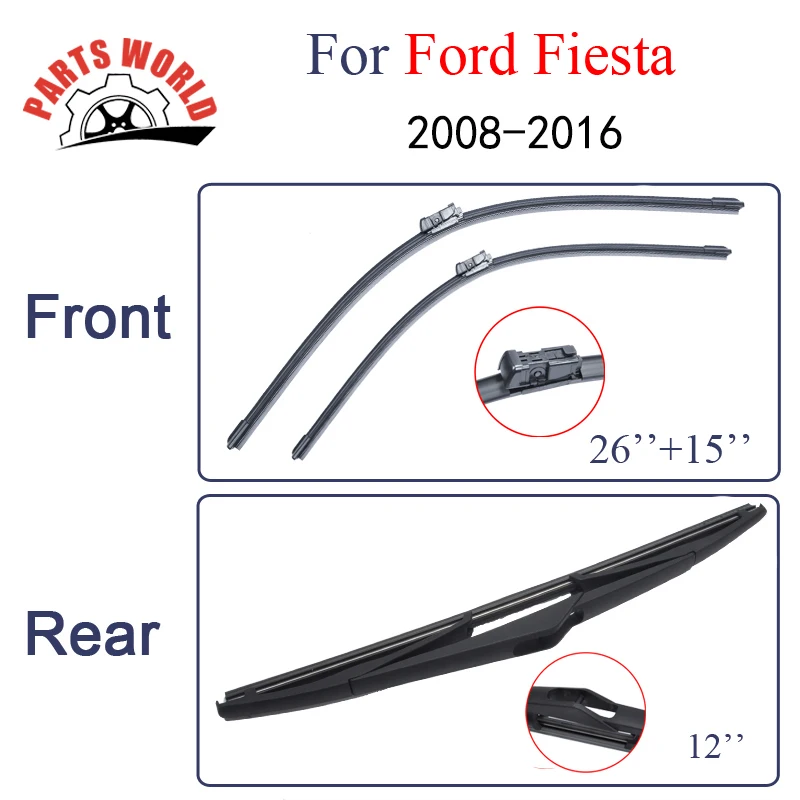 Щетка стеклоочистителя Передняя и задняя для Ford Fiesta 2008-2016 стеклоочистители