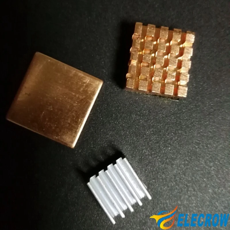 Elecrow Raspberry Pi 3 радиаторы 2 Чистая медь 1 Алюминиевая Защитная панель радиатор для