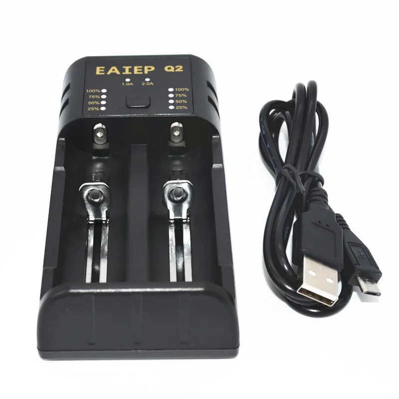 NEW EAIEP-Q2 1.2V 3.7V 3.2V 3.85V A/AAA 18650 18350 26650 10440 14500 16340 Li-ion NiMH battery smart charger | Электроника
