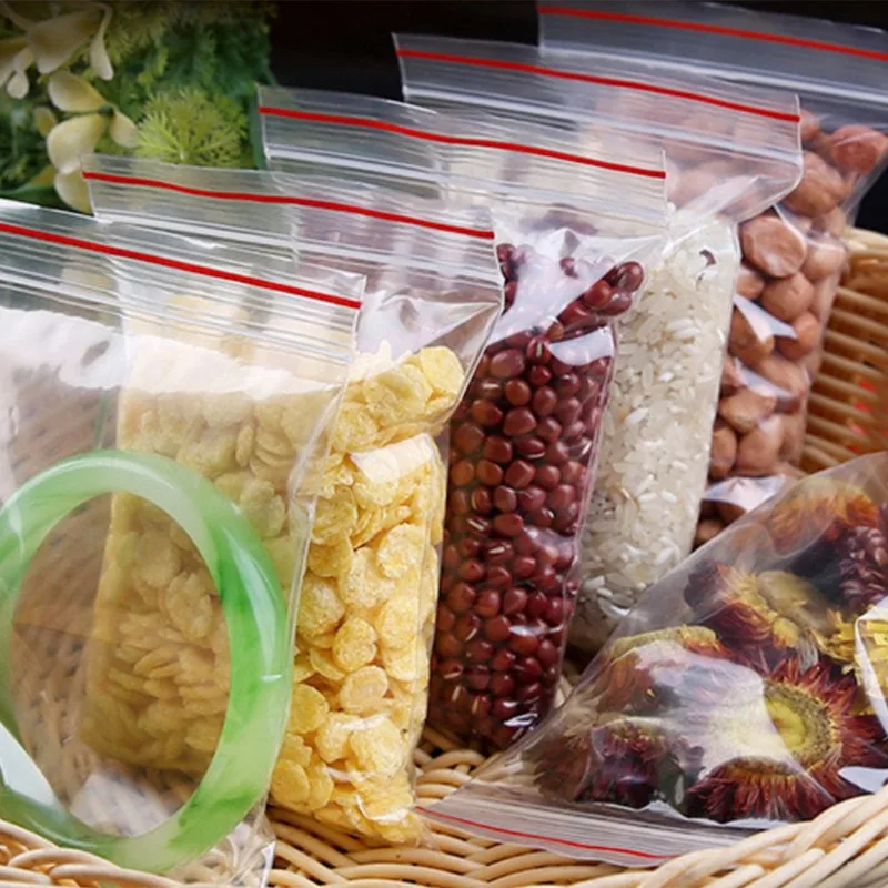 100 шт пластиковые мешки Ziplock ювелирные изделия небольшие для хранения упаковки