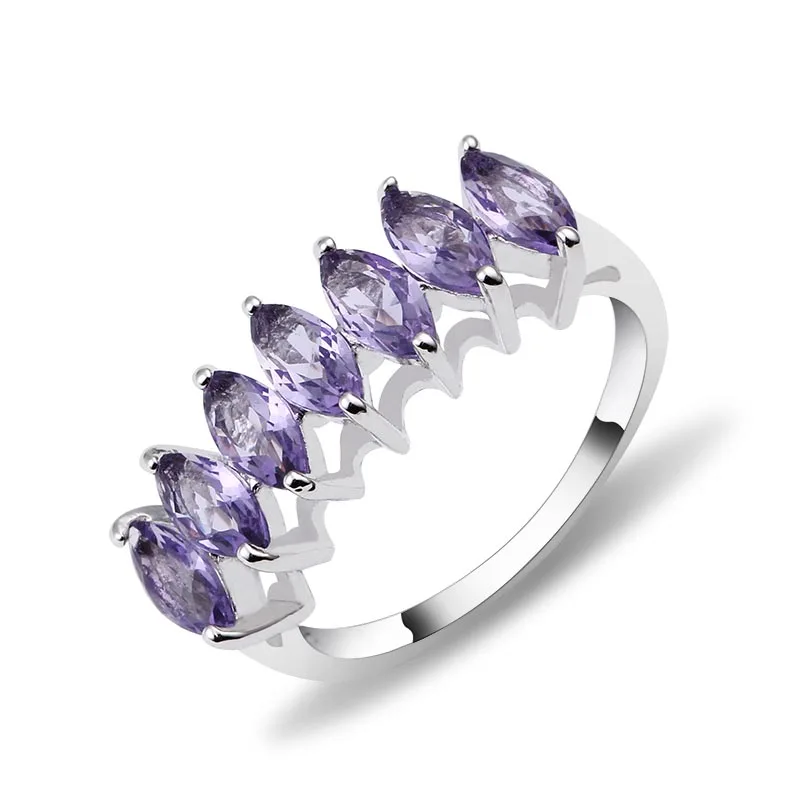 CR1492 Серебряное штабелируемое кольцо Forever круглый, прозрачный CZ кольца для женщин обручальное& обручальное ювелирное изделие подарок мода фиолетовый зеленый розовый цвета - Цвет основного камня: CR1492