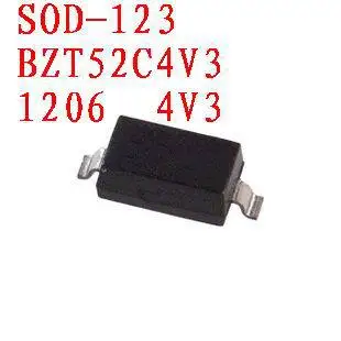 Диод Зенера BZT52C4V3 SOD 123 100 шт. бесплатная доставка|zener diode|100pcs diodediode 100pcs |