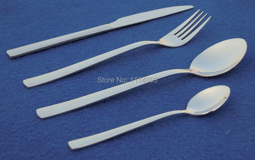 2166 Stainless steel Cutlery set 24pcs Mirror/ Flatware / Dinner Knife fork spoon coffee Tableware | Дом и сад