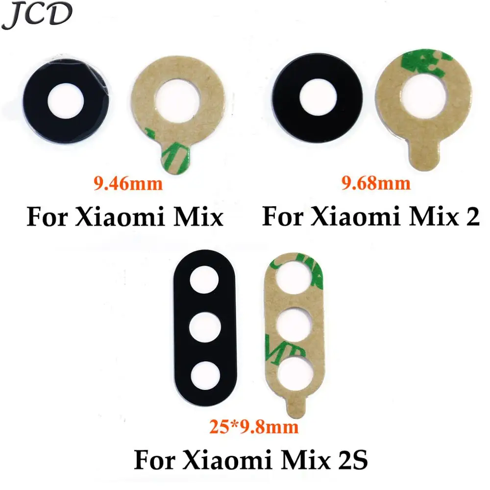 Стеклянный объектив задней камеры JCD 2X с держателем рамы для Xiaomi Mi Mix 2 2S Mix2 Mix2S