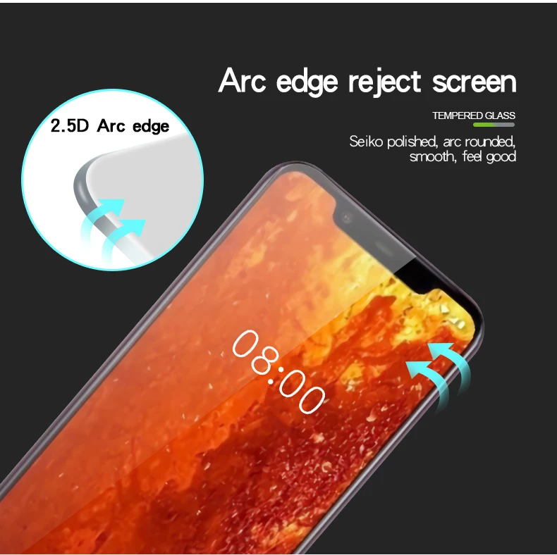 MOFI для Nokia X7 закаленное стекло 8 1 защита экрана полное покрытие Защитное ЖК от