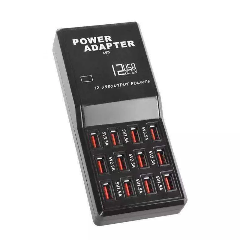 60 Вт мульти 12 портов USB зарядная станция концентратор Настольный настенный