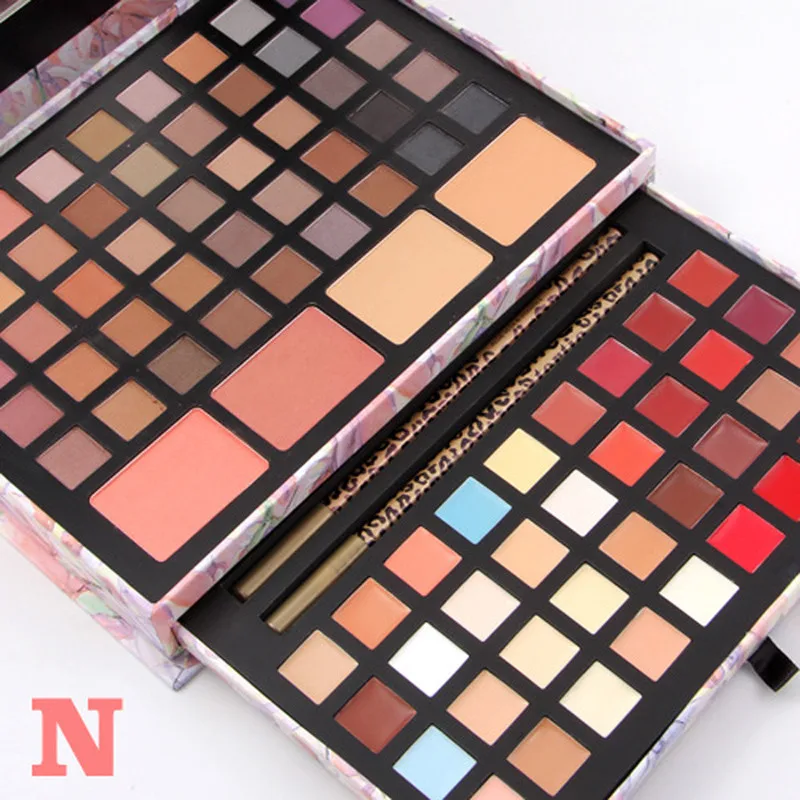 Модные 45 цветов Палитра теней для век Профессиональная Роскошная золотая