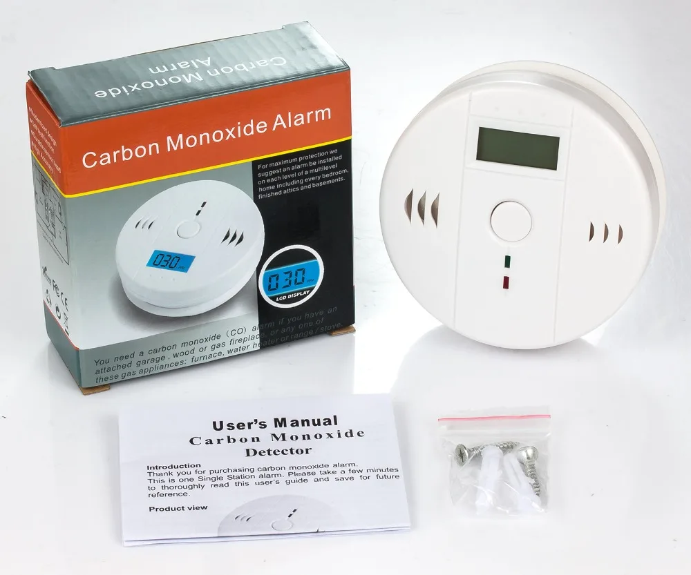 Домашняя безопасность 85 дБ предупреждение Высокочувствительный ЖК