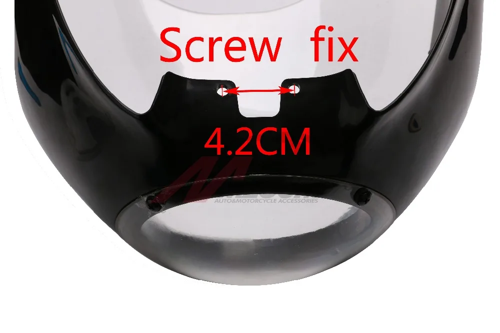 FREE SHIPING sale new arrived motorcycle Black 5 3/4" Cafe Racer Headlight Fairing For Sportster 883 1200 Dyna