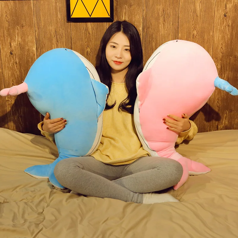 

50/70/90cm large Super Soft Sea Animal Blue Whale Soft Toy Stuffed Animal Plush Toy Sea animal