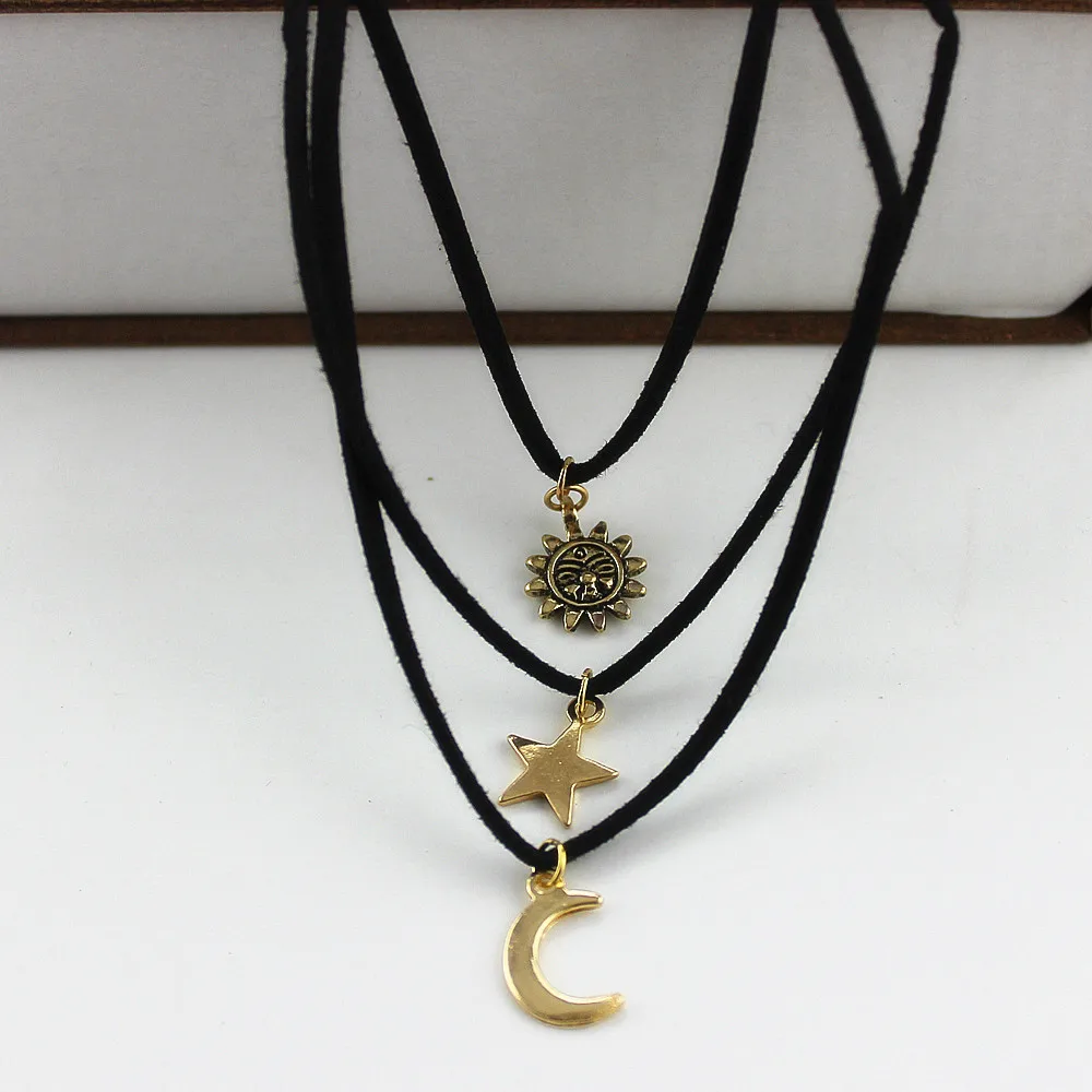 3 шт./комплект женские ожерелья чокеры из цинкового сплава|sun choker|fashion chokerfashion jewelry |