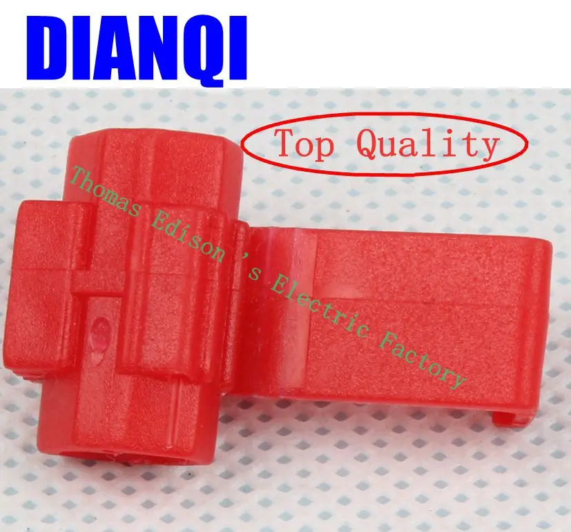 Шотландский замок быстроразъемный соединитель 18 14AWG красный цвет 100 шт.|connector