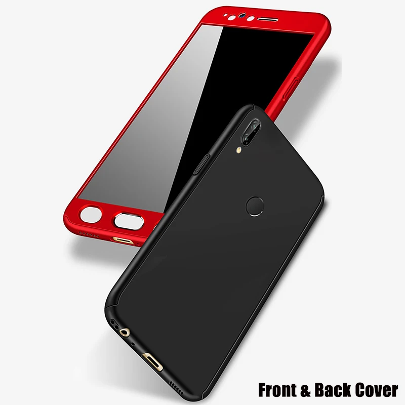 Роскошный чехол COQUEN для Honor 9 Lite 360 полностью защищающий стеклянные чехлы