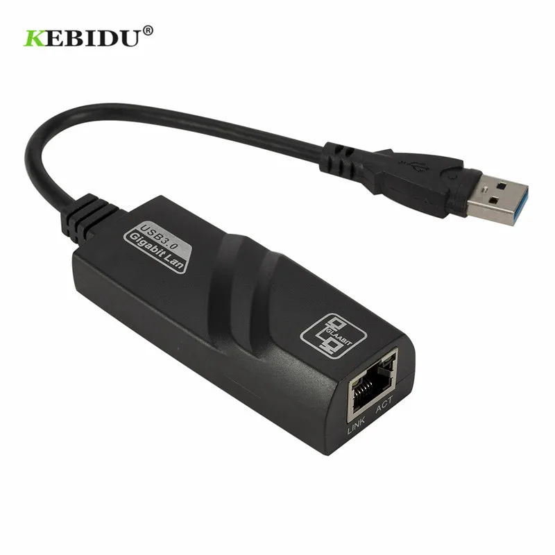 Сетевой адаптер KEBIDU USB 3 0/Gigabit Ethernet RJ45 LAN (100/1000 Мбит/с) высокоскоростной для MacBook Air