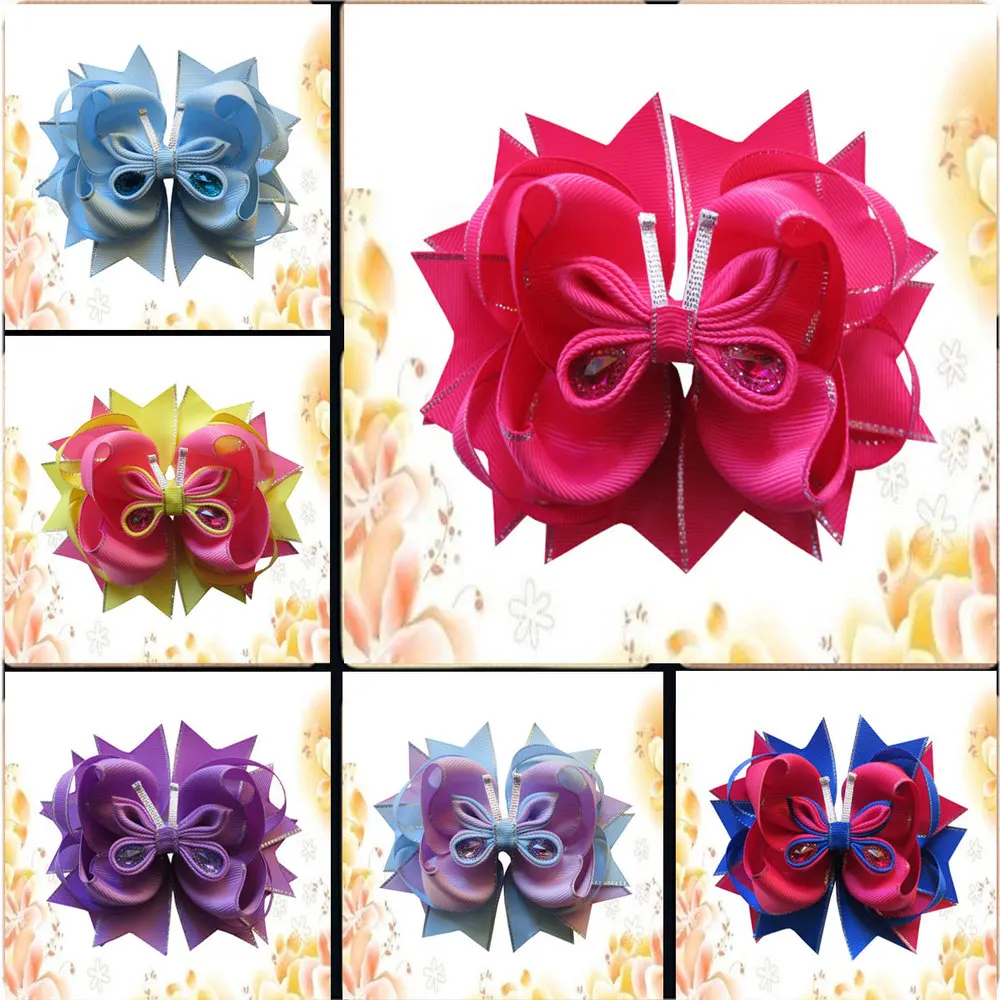 10 шт. Детские эластичные повязки на голову 5 дюйма|headband with rhinestones|10 pcskids headbands |