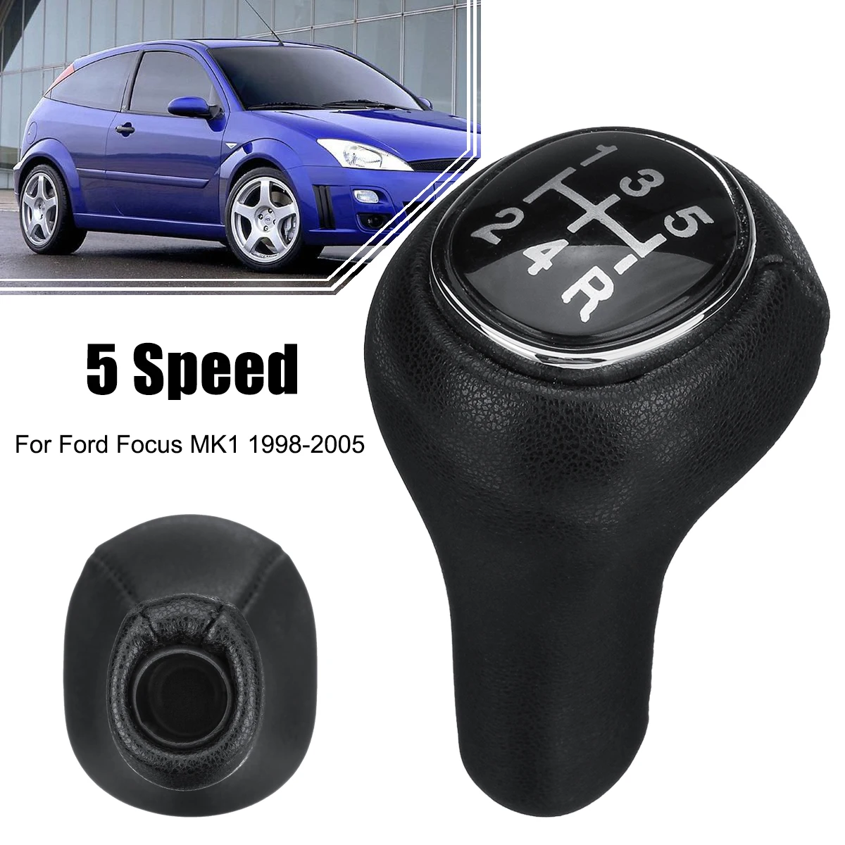 5 Speed 5 6 скоростей Ручка Переключения рулевого механизма автомобиля ручной рычаг переключения передач ручка переключения передач головка для Ford/Focus MK1 1998-2005 - Название цвета: 5 Speed