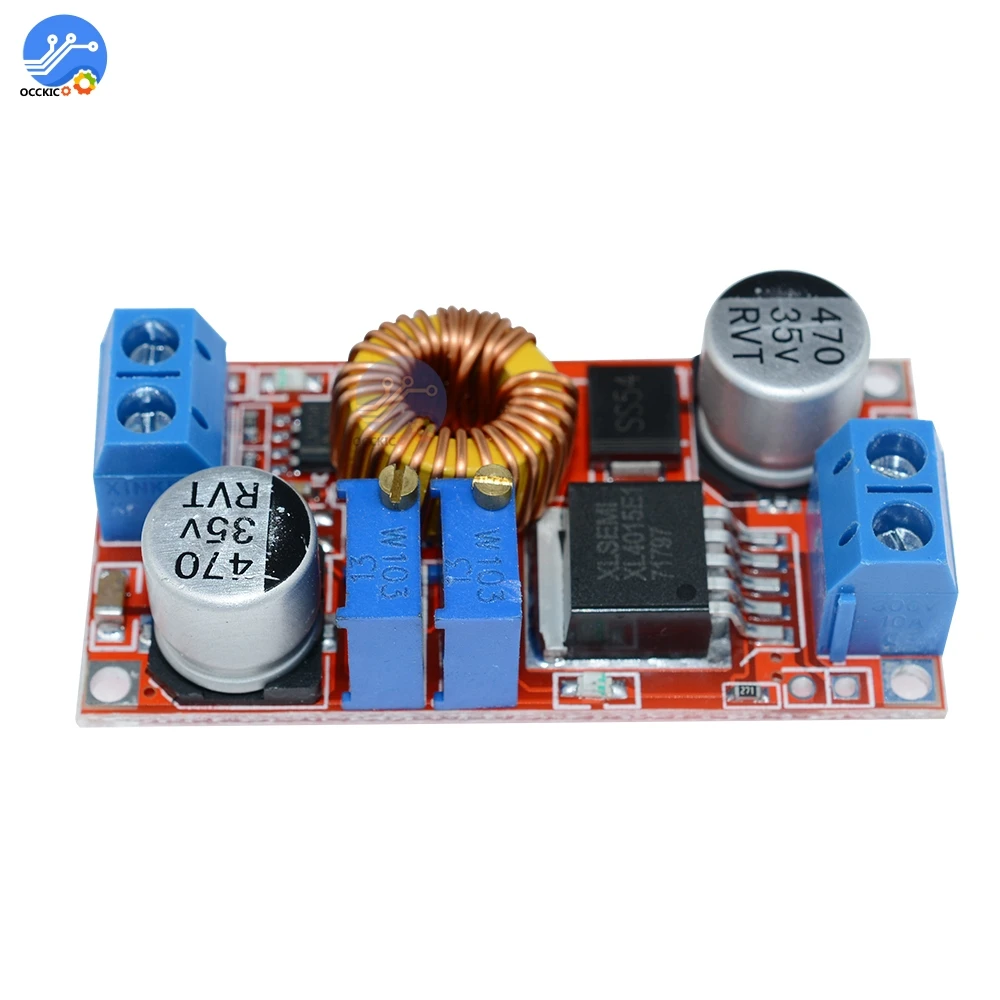 2 шт. XL4015 5A DC В CC CV литиевая батарея понижающая плата для зарядки светодиодный