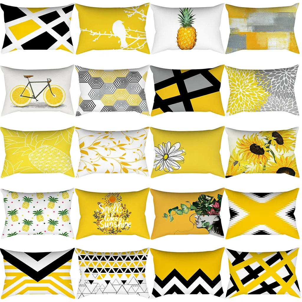 Скандинавский стиль абстрактная Геометрическая печатная льняная хлопковая