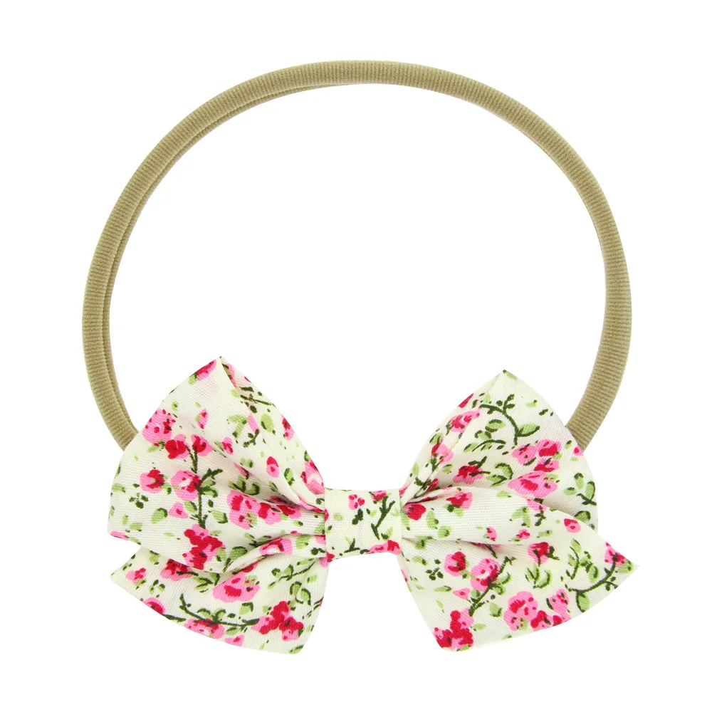 20 шт./лот нейлоновая повязка на голову с цветочным бантом тканевая Пасхальная |