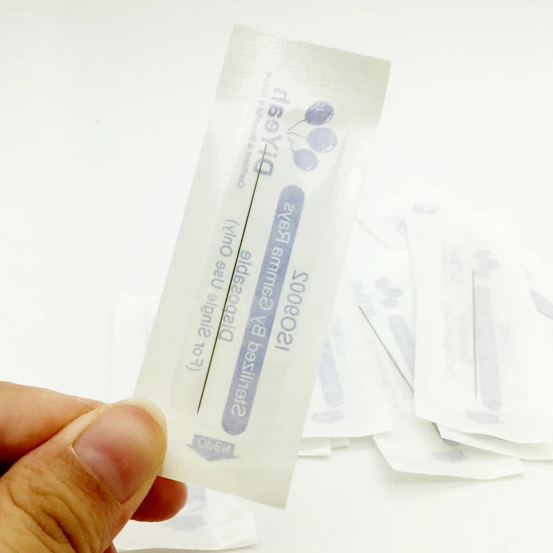 100 шт. одноразовые стерилизуемые профессиональные иглы для тату 1R аппарат в виде