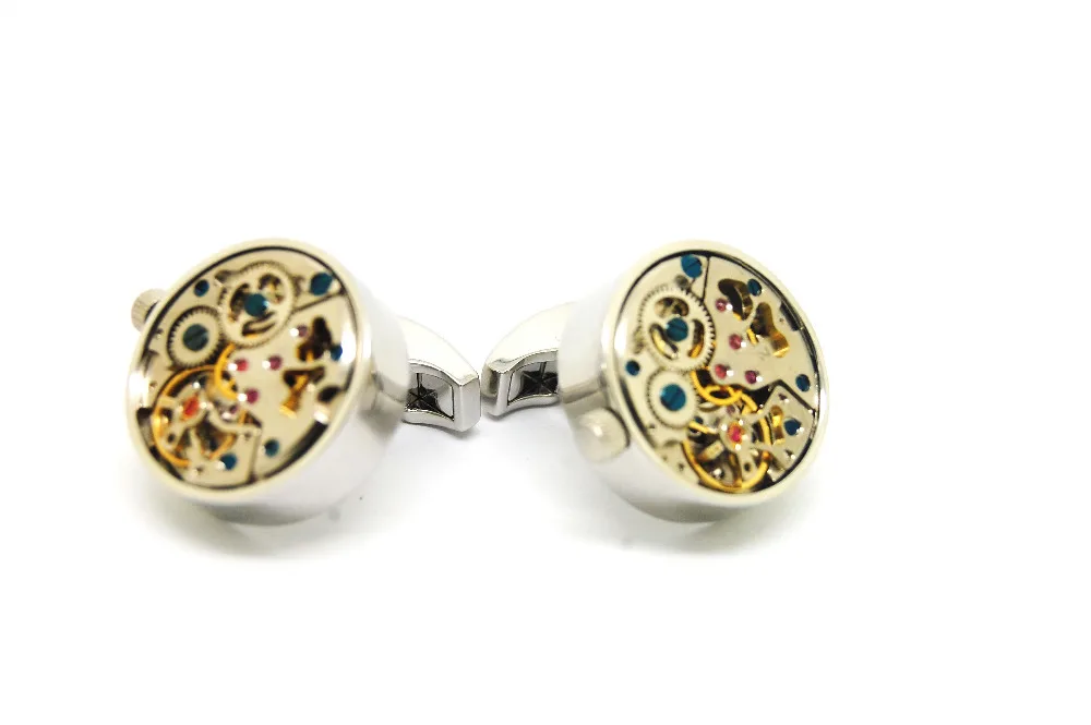 Для мужчин Jewelry Высокое качество запонки s серебряные часы бренд свадебный